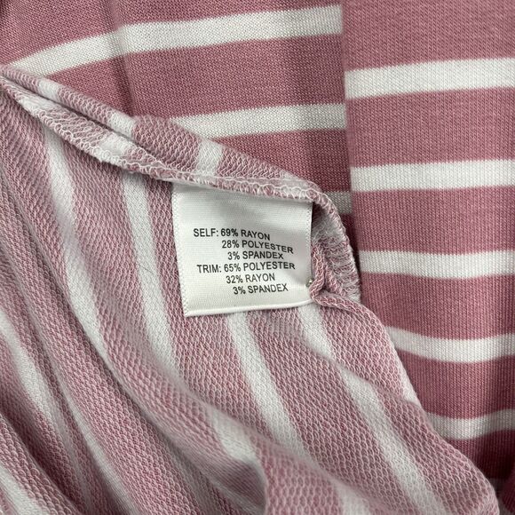 Jane & Delancey Top‎ Womens Plus 3X Pink White Striped Tunic - Picture 10 of 15
